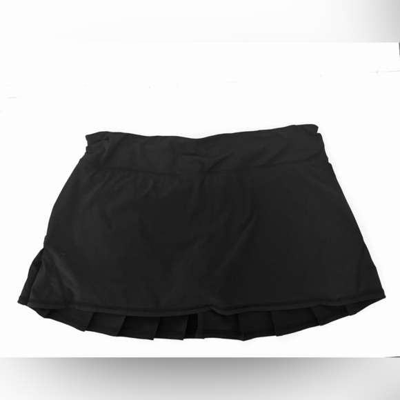 Lululemon Run Pace Pleated Athletic Setter Pickleball Skirt Skort, Black,Size 10 - Picture 6 of 11